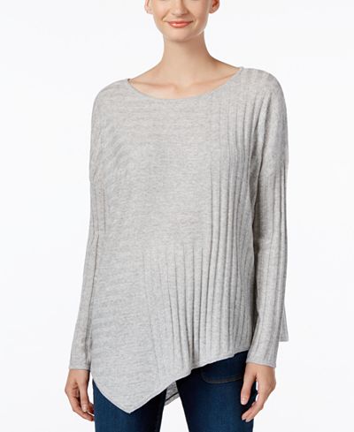 INC International Concepts Asymmetrical Tunic Sweater, Only at Macy's