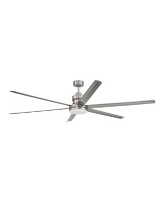 72" Mondo Brushed Nickel Large Ceiling Fan with Remote