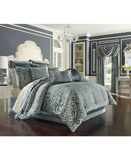 J Queen New York J Queen 4 Pc New York Sicily Teal Queen 4 Pc