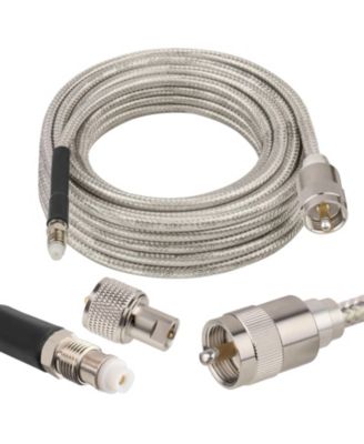 RG8X Double-Shielded Stranded-Core Outdoor Coaxial Cable 10 ft.