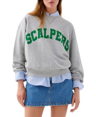 Women's Long-Sleeve Crewneck Graphic Sweatshirt