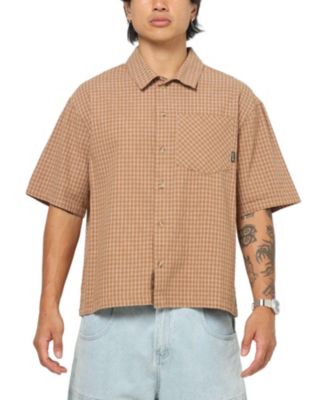 Men's Grid Button Up Shirt