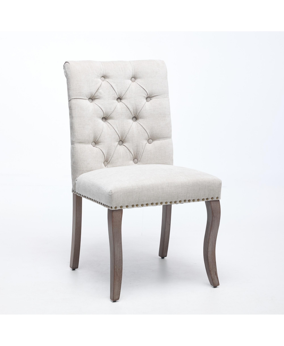 Flynama Upholstered Chenille Dining Chair Set of 2