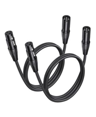 Balanced Oxygen-Free Copper XLR Microphone Cable 25 ft., 2-Pack