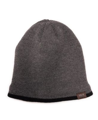 Men's Heat Retainer Contrast Trim Knit Beanie