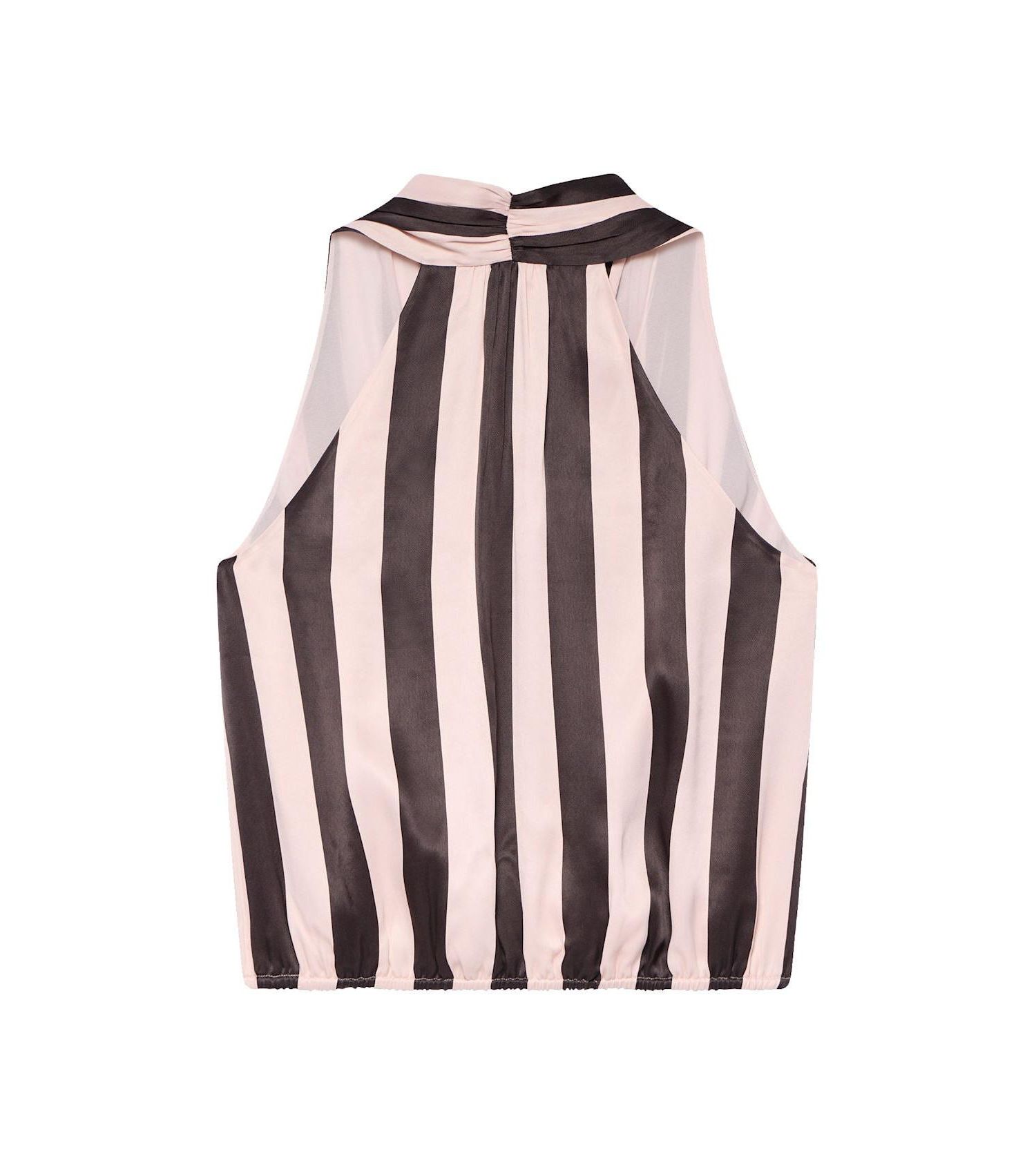 Women's Striped Halter Wrap Top