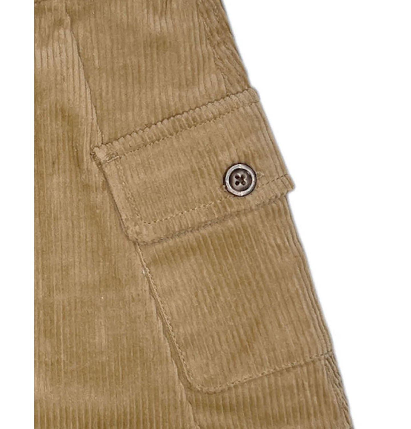 Юбка Hope & Henry Organic Corduroy Button Front для девочек-малышей, цвет: Средний коричневый — фото 3