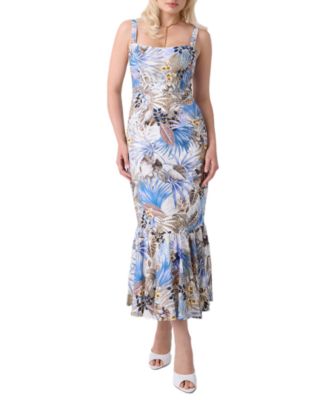 Women's Rory Linen-Blend Ruffled Hem Dress