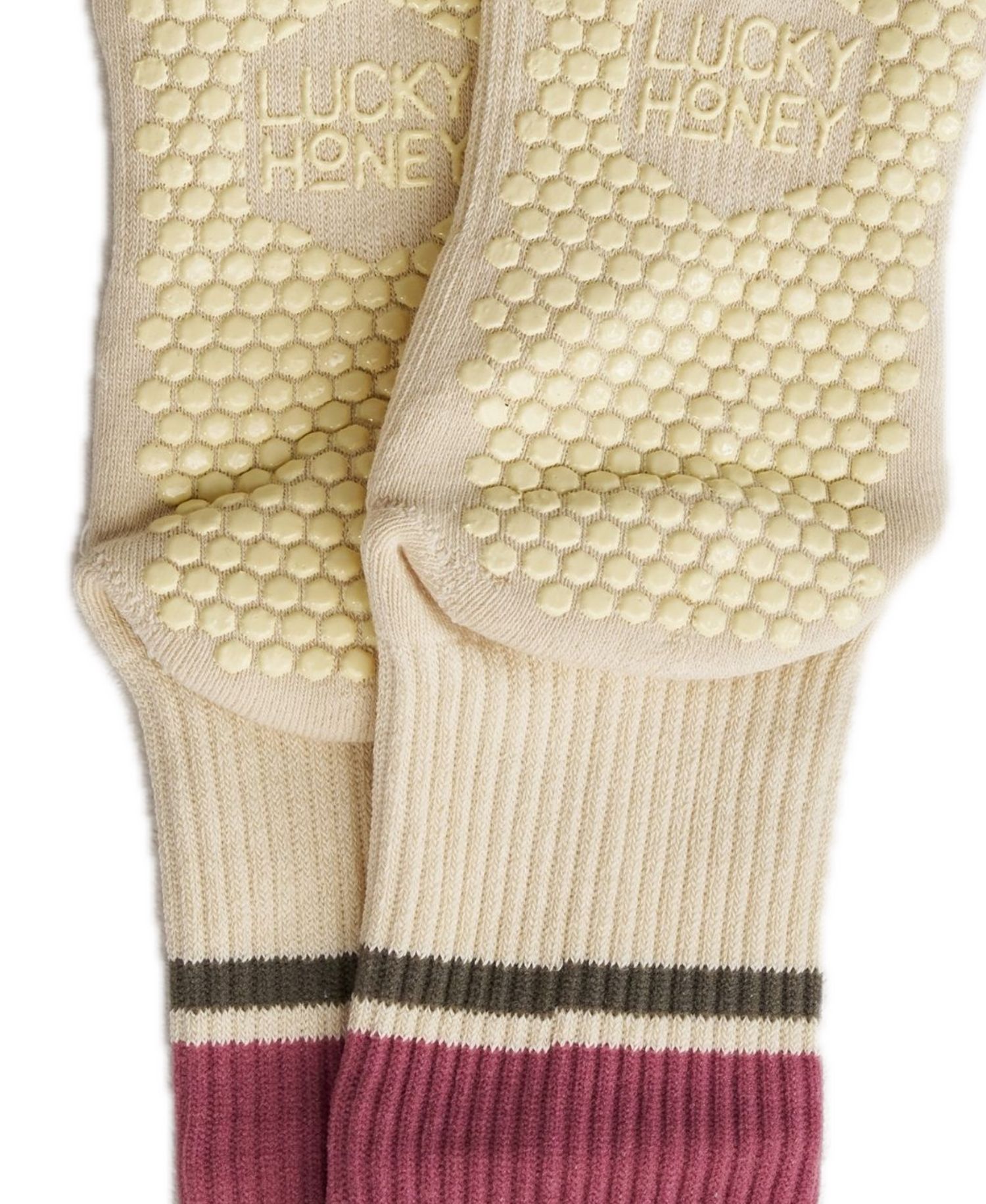 Women's Crew Stripe Grip Socks
