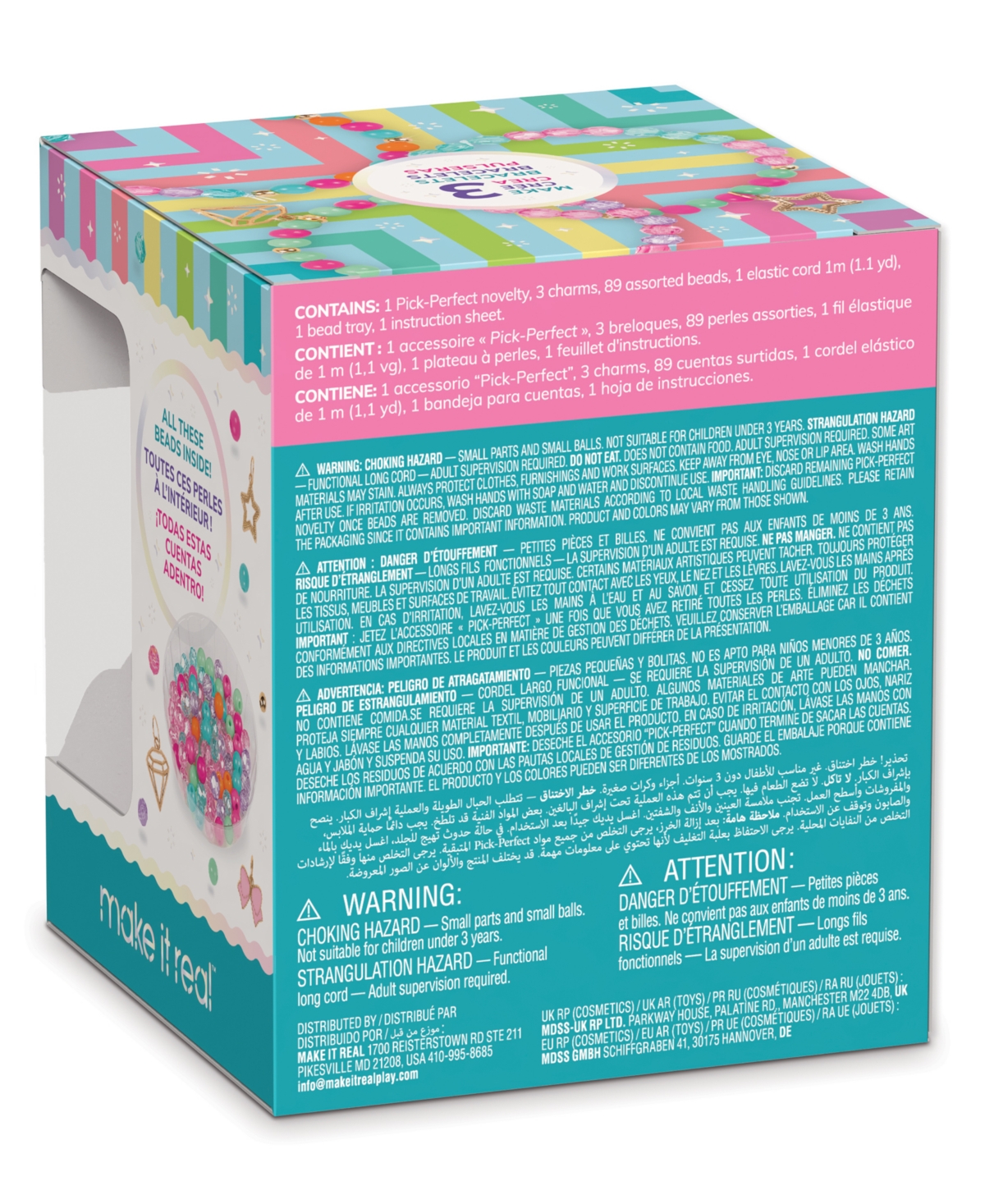 Make It Real Pick Perfect Cupcake Bracelet Kit, Ages 8+