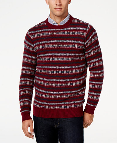 Barbour Men's Harvard Fair Isle Crew-Neck Sweater