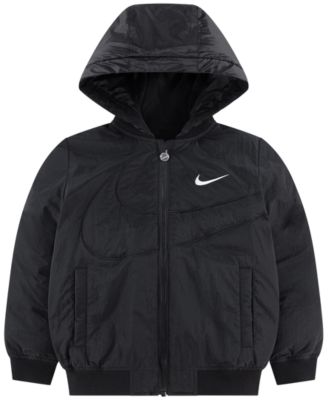 Boys' 4-7 Puff Swoosh Full-Zip Bomber Jacket