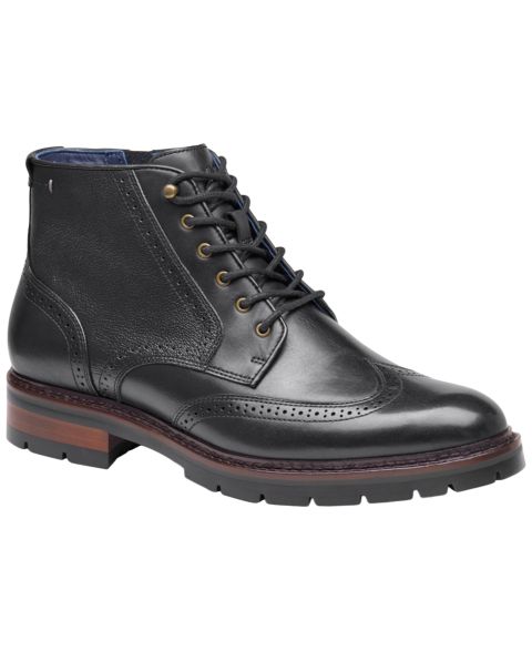 Мужские ботинки Johnston & Murphy XC Flex Cade Wingtip, цвет: Чёрный