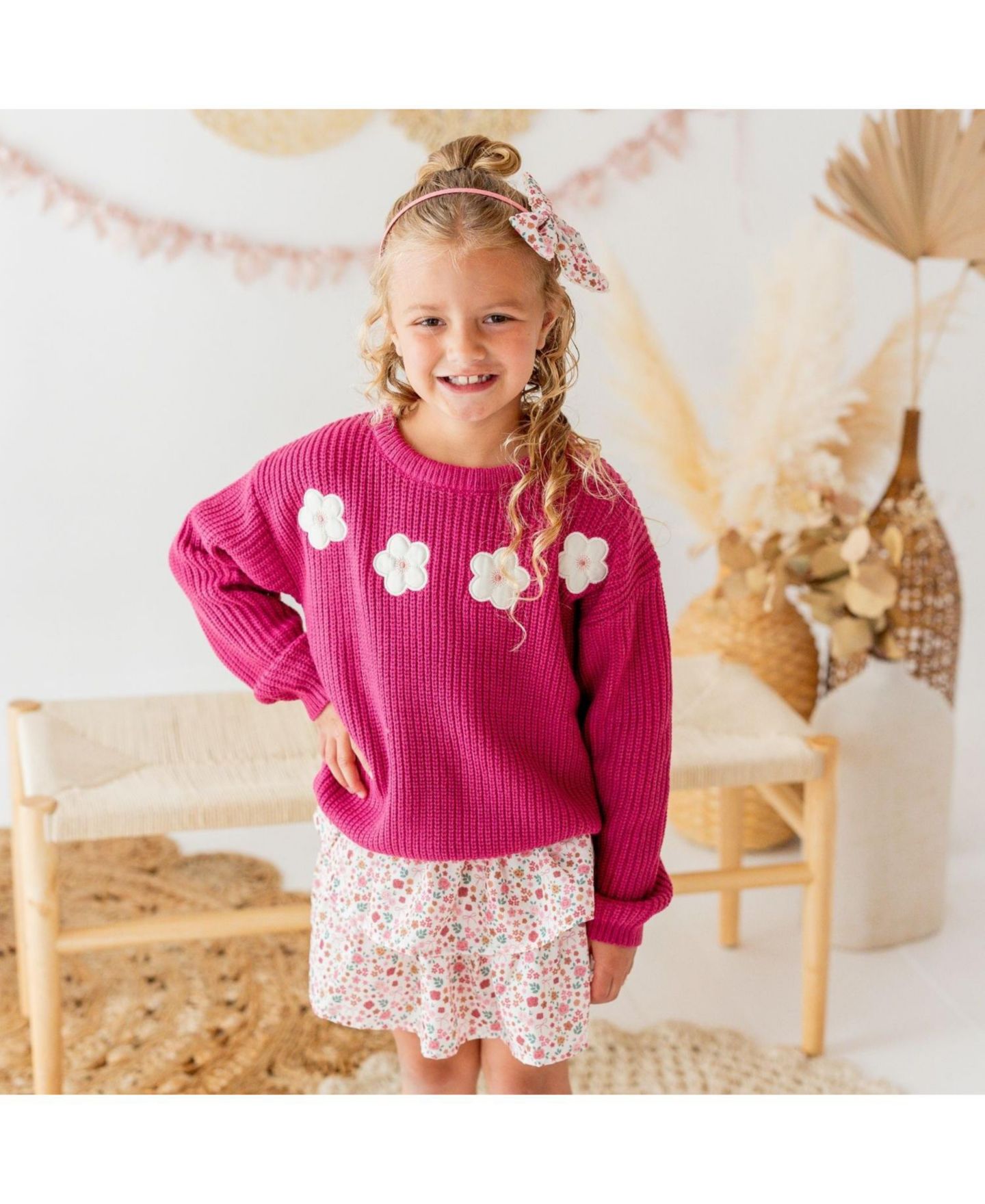 Аксессуары для волос Sweet Wink Berry Floral Bow Headband для девочек, цвет: Разноцветный — фото 2