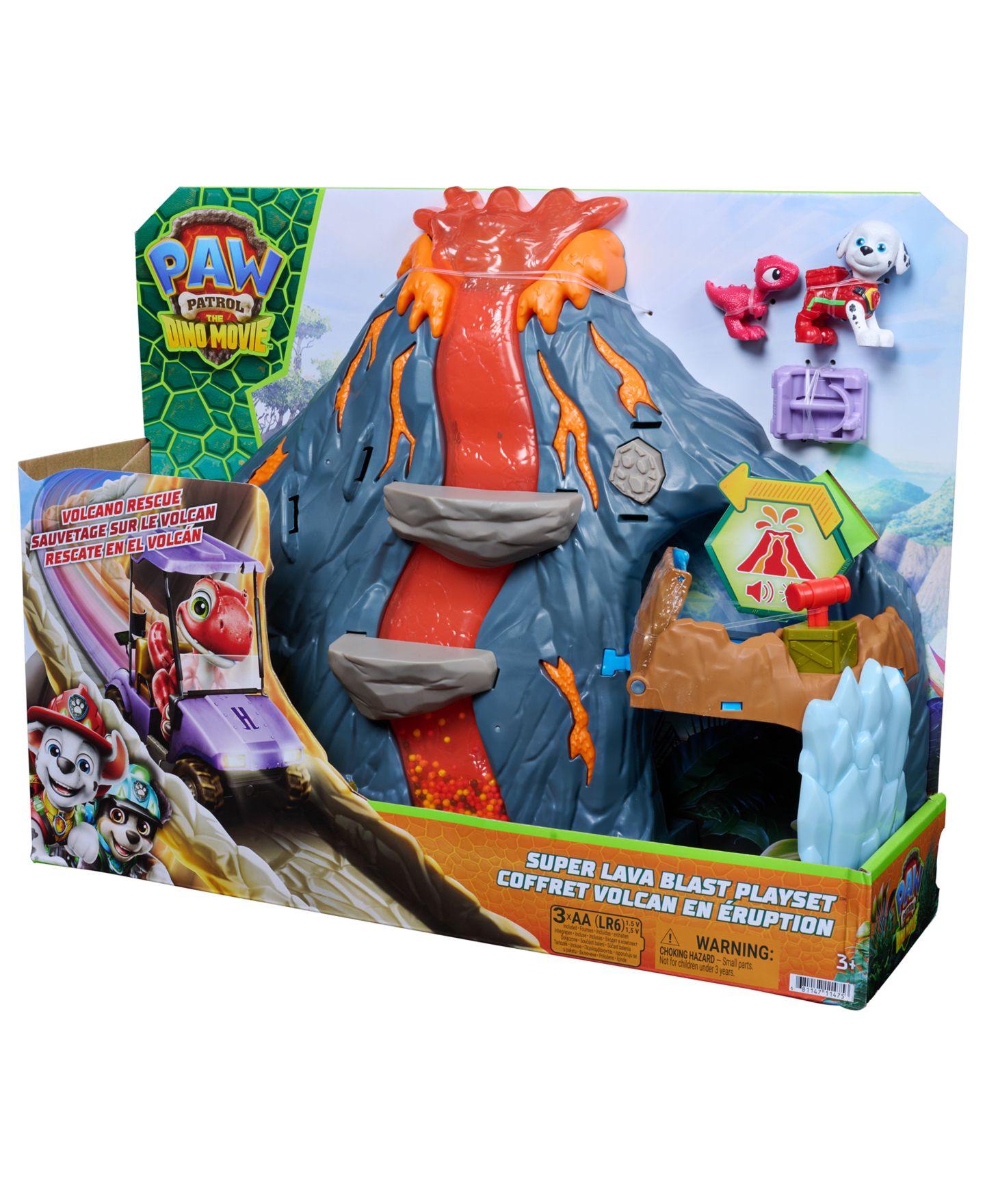 Детский игровой набор Paw Patrol Dino Movie Super Lava Blast Playset, Ages 3+ — фото 4