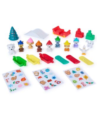 24-Day Holiday Advent Calendar Playset with 10 Figures, 7 Vehicles & Accessories, Ages 3+