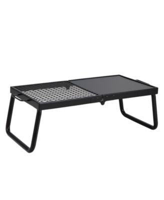Folding Campfire Grill Portable Camping Fire Pit Steel Outdoor BBQ Picnic