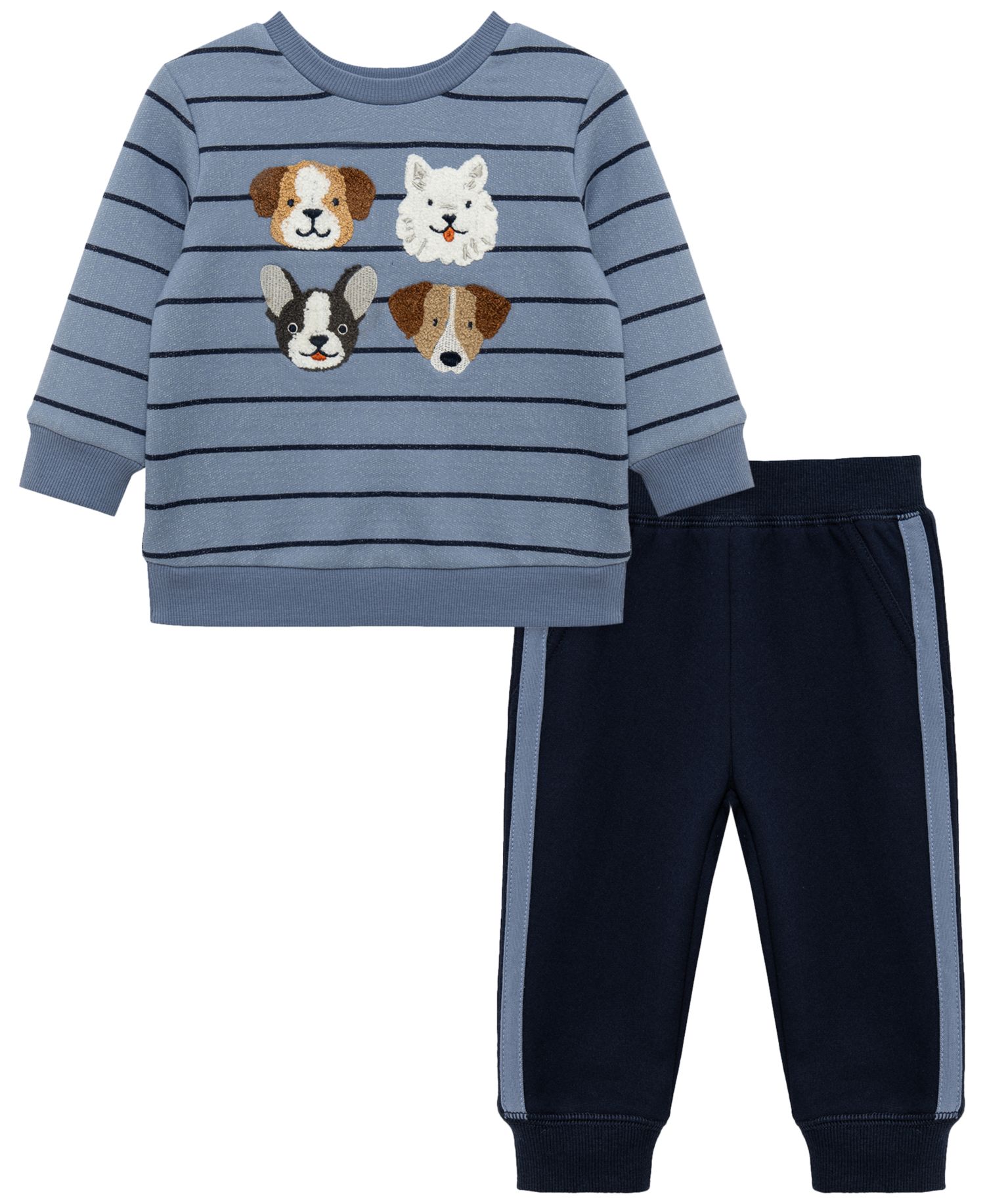 Baby Boys' Puppy Graphic Sweatshirt and Pants, 2-Piece Set