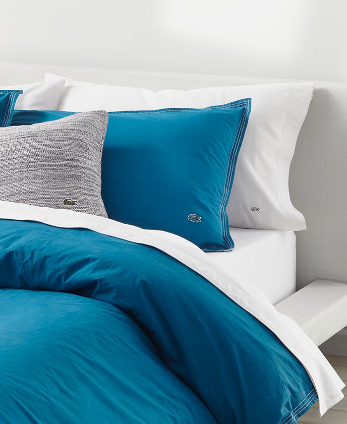 Lacoste Home CLOSEOUT! Relaxed & Washed Blue Sapphire Twin/Twin XL