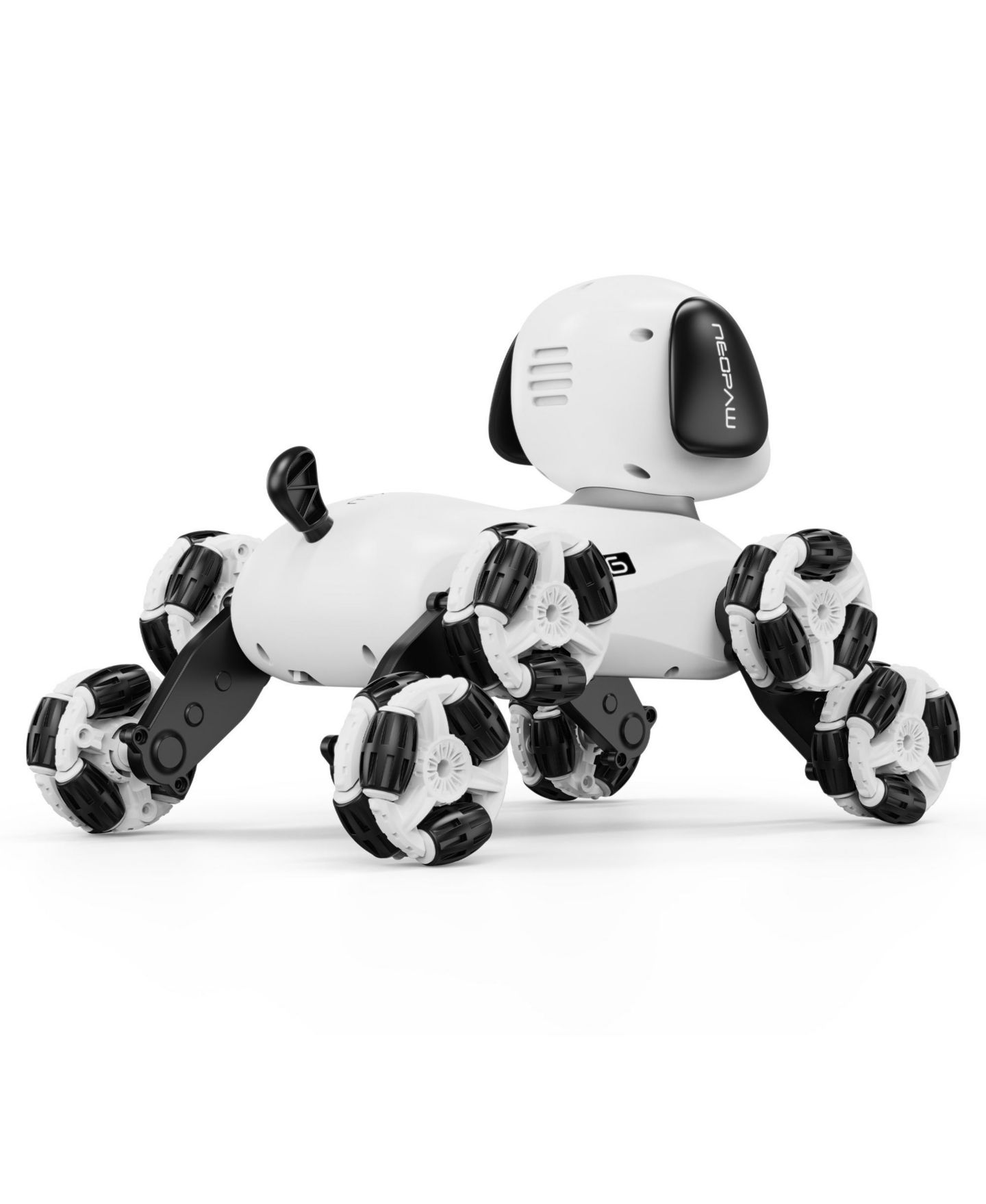 Детская игрушка Contixo RC6 NeoPaw 8-Wheel LED RC Robot Dog with Sounds, цвет: Белый / Чёрный — фото 6