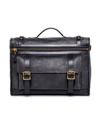 OLD TREND - Stone Cove Leather Briefcase Slate