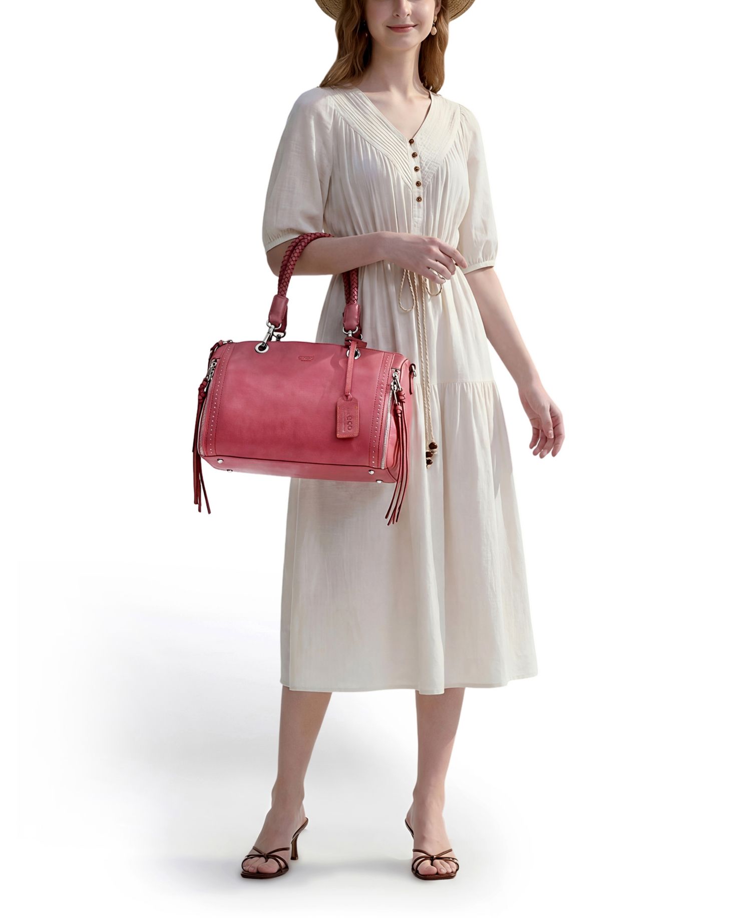 Lily Small Leather Satchel Bag