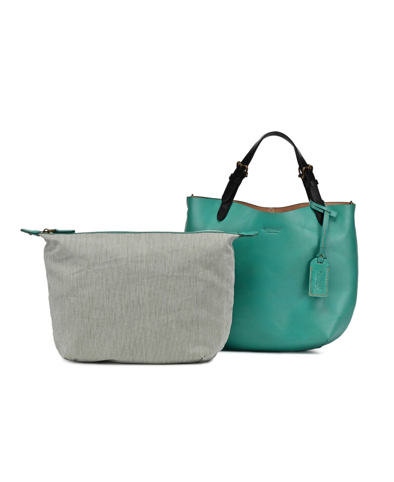 Dip Dye Mini Leather Crossbody Tote Bag