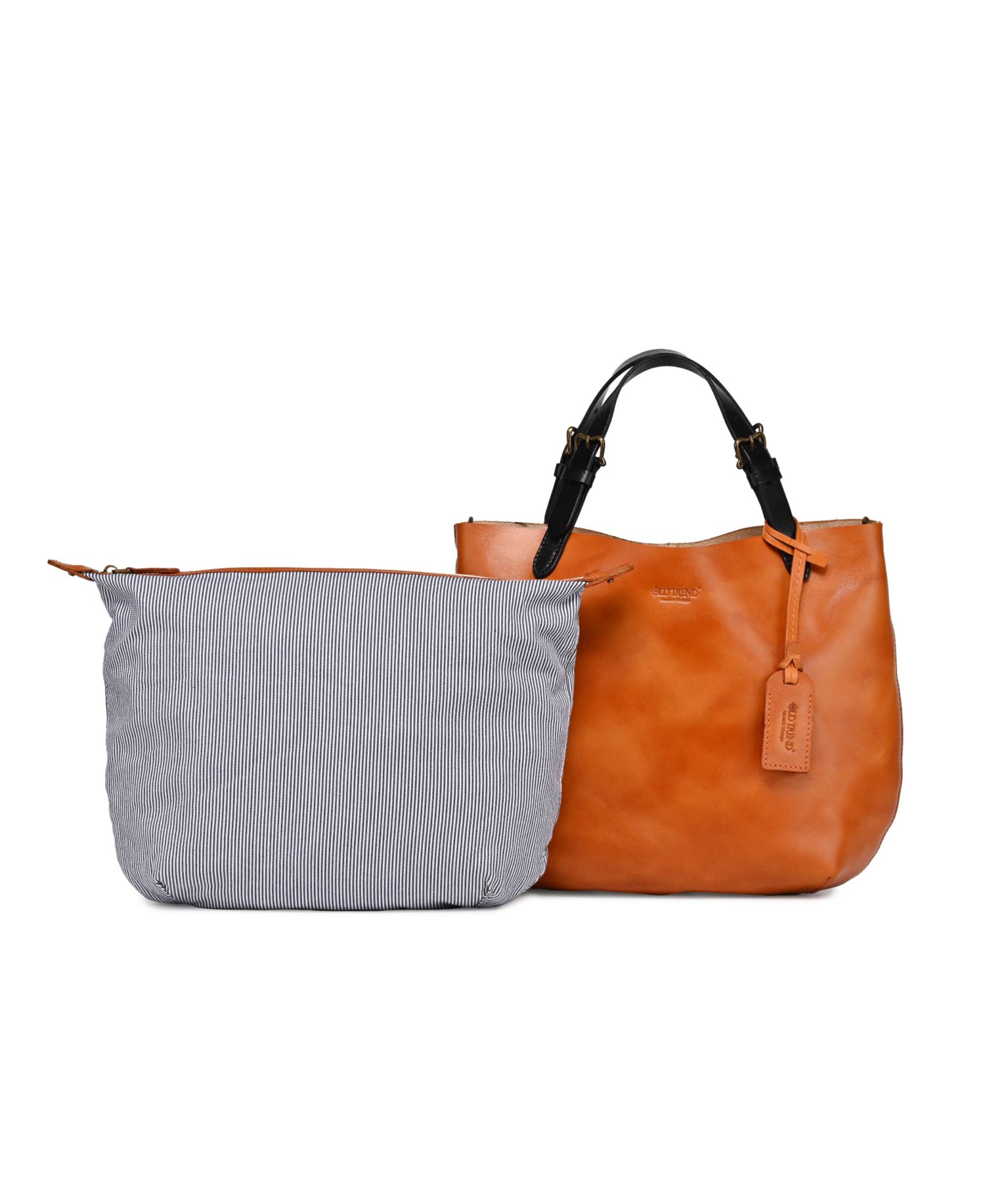 Dip Dye Mini Leather Crossbody Tote Bag
