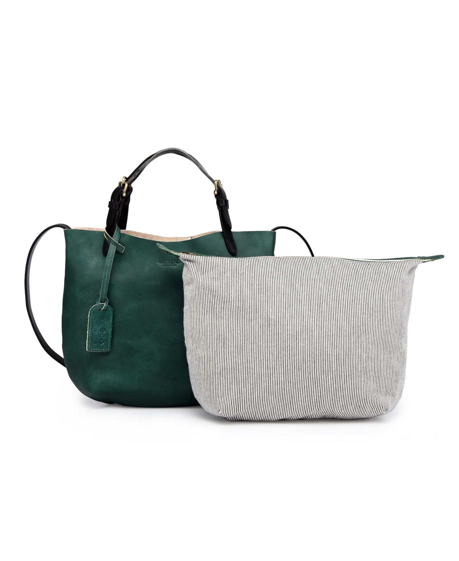 Dip Dye Mini Leather Crossbody Tote Bag