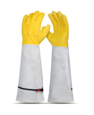 Gardening Gloves Leather Thorn-proof Rose Pruning Long Cuff