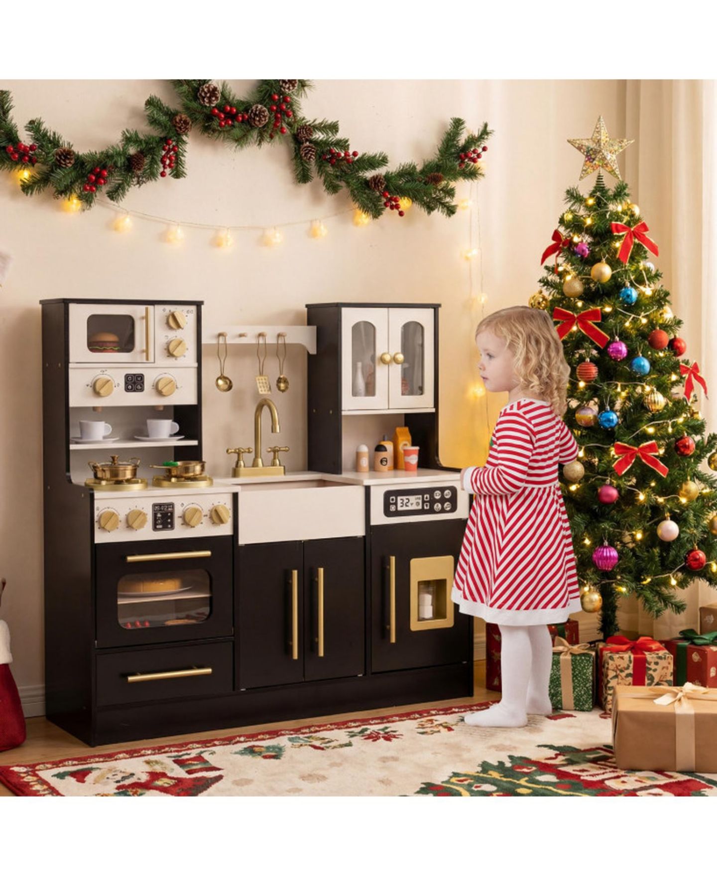 Детский игровой набор SUGIFT Ice Machine Wooden 14-Piece Kitchen Playset, Ages 3+ — фото 2