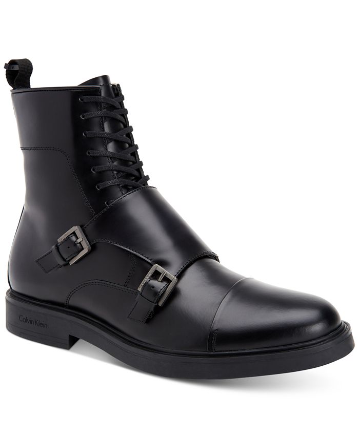 Calvin Klein Men's Davis Monk Strap Leather Boots & Reviews - All Men's  Shoes - Men - Macy's