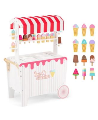 Ice Cream Cart 12-Piece Rolling Canopy Playset, Ages 3+