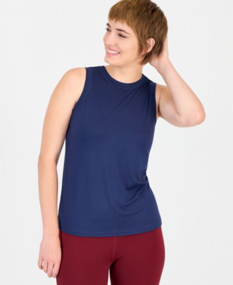 Женский топ ID Ideology Performance Essential Tank Top, цвет: Индиго морской