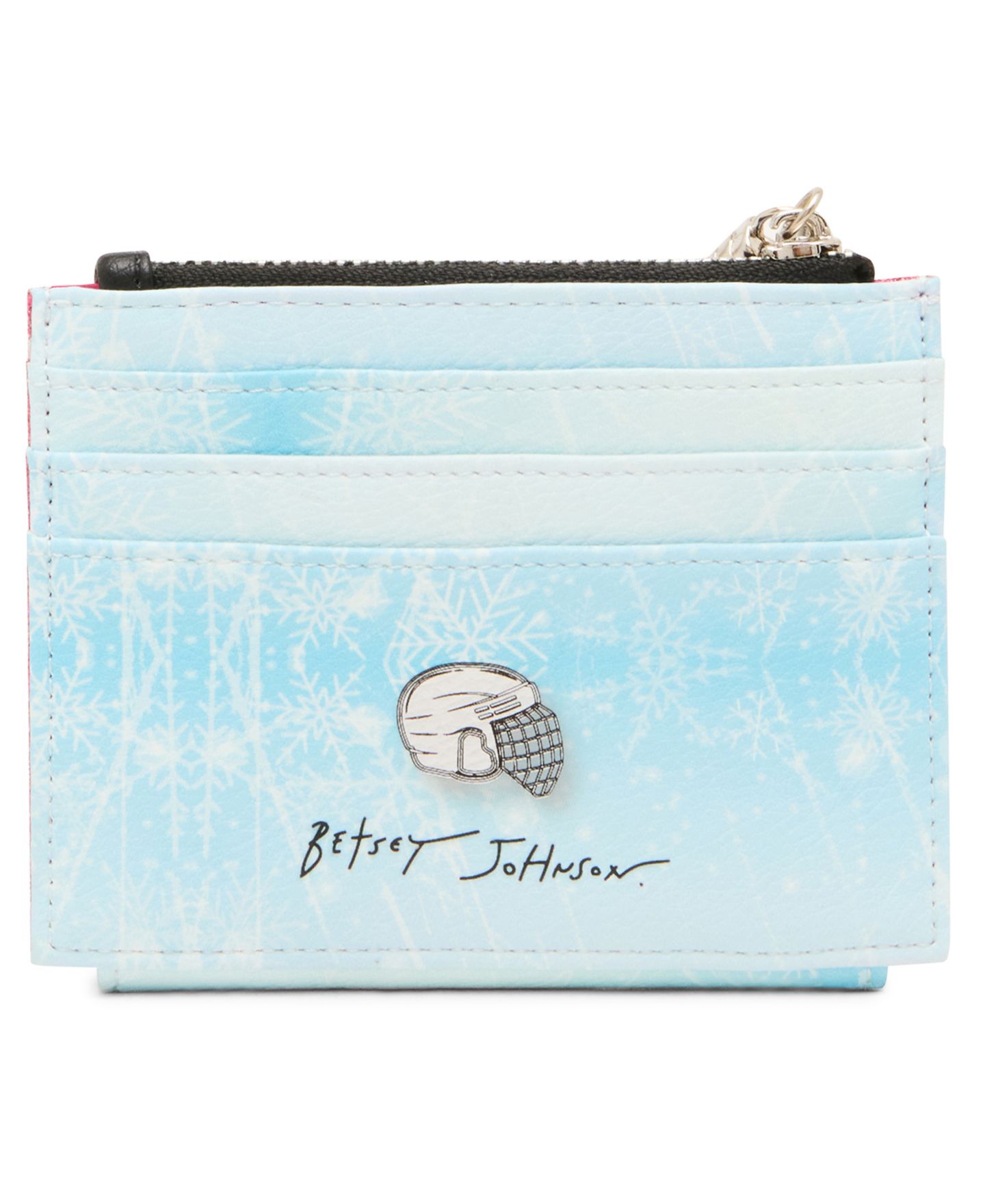 Женский кошелёк Betsey Johnson Face Off Snap Wallet, цвет: Светлый синий — фото 2