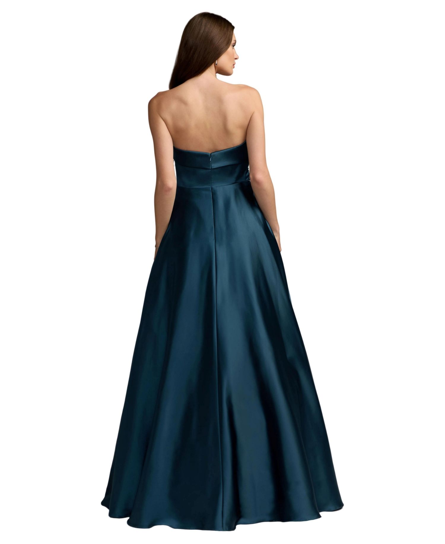 Women's Flutter-Sleeve Floral Embroidered Gown