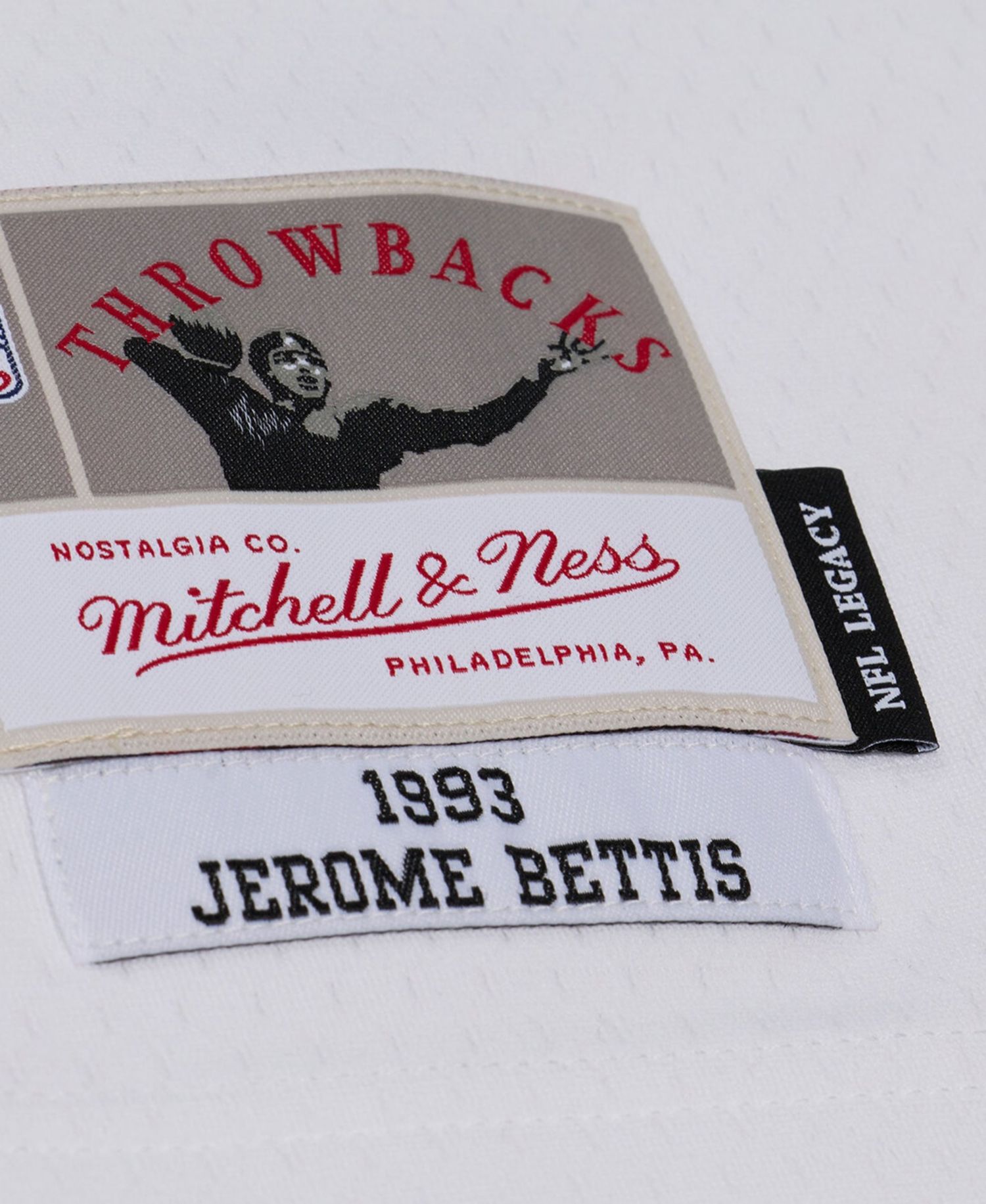 Men's Jerome Bettis White Los Angeles Rams Retired Legacy Replica Player Jersey