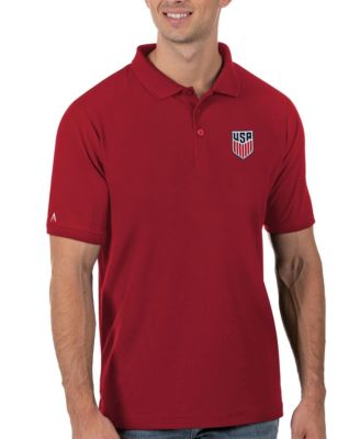 Men's Red USMNT Legacy Pique Polo Shirt
