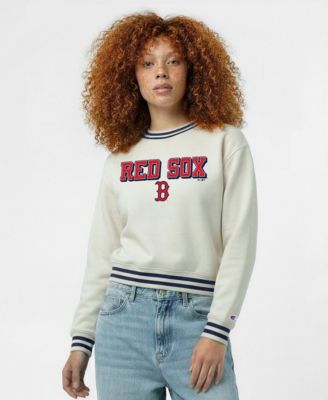 Women's Boston Red Sox Long-Sleeve Pullover Reverse Weave Sweatshirt