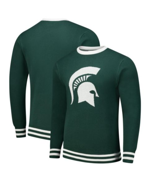 Свитер Uscape Apparel Green Michigan State Spartans Renew Knit Vintage Pullover