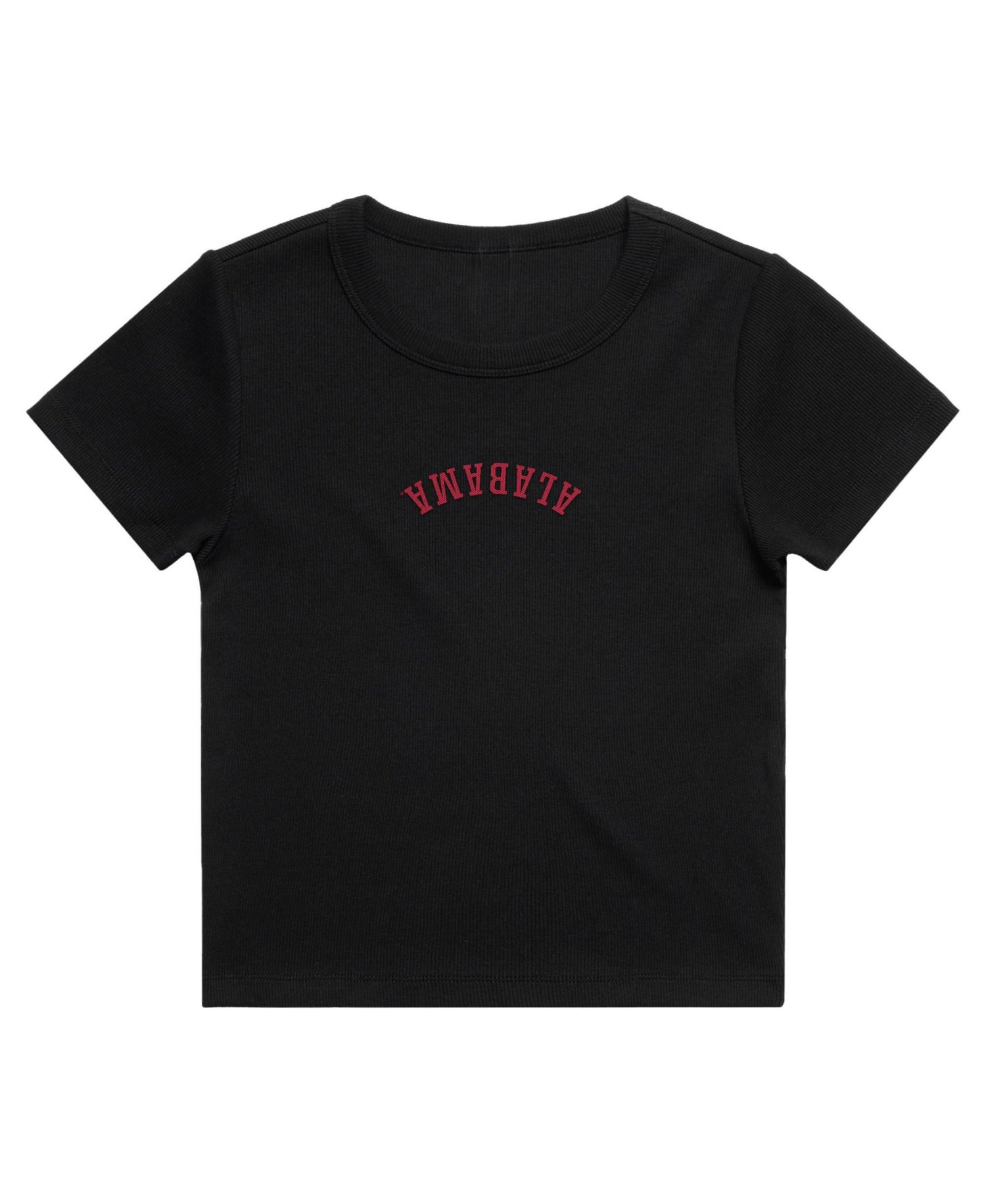 Women's Alabama Crimson Tide Cropped Ribbed T-Shirt