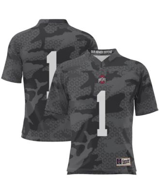 Men's 1 Black Ohio State Buckeyes Camo Football Jersey