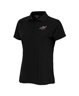 Women's Black Alabama State Hornets Legacy Pique Polo Shirt