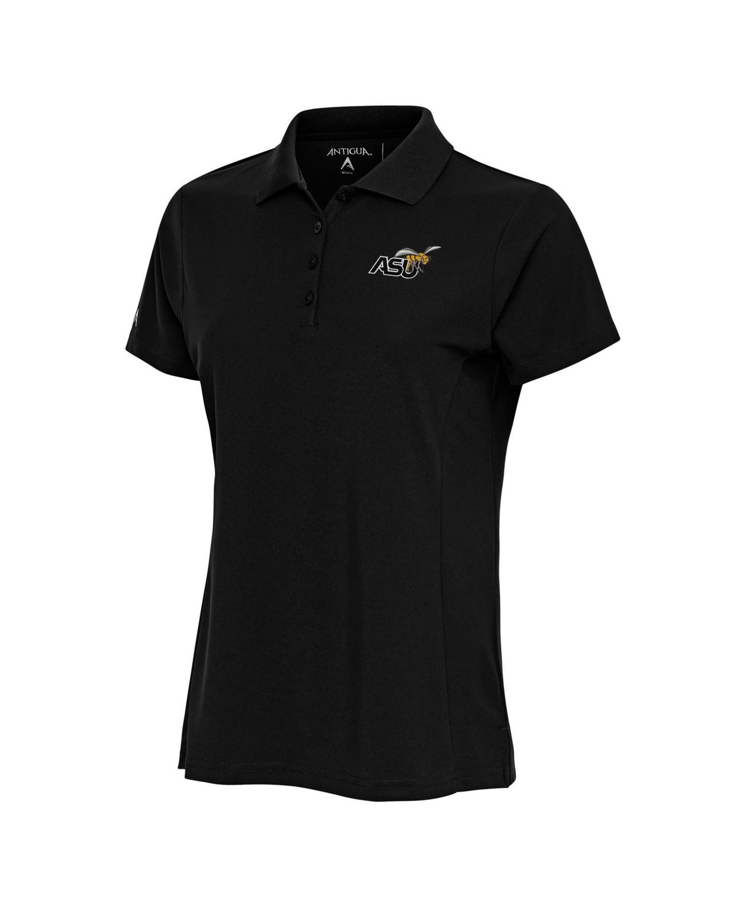 Women's Black Alabama State Hornets Legacy Pique Polo Shirt