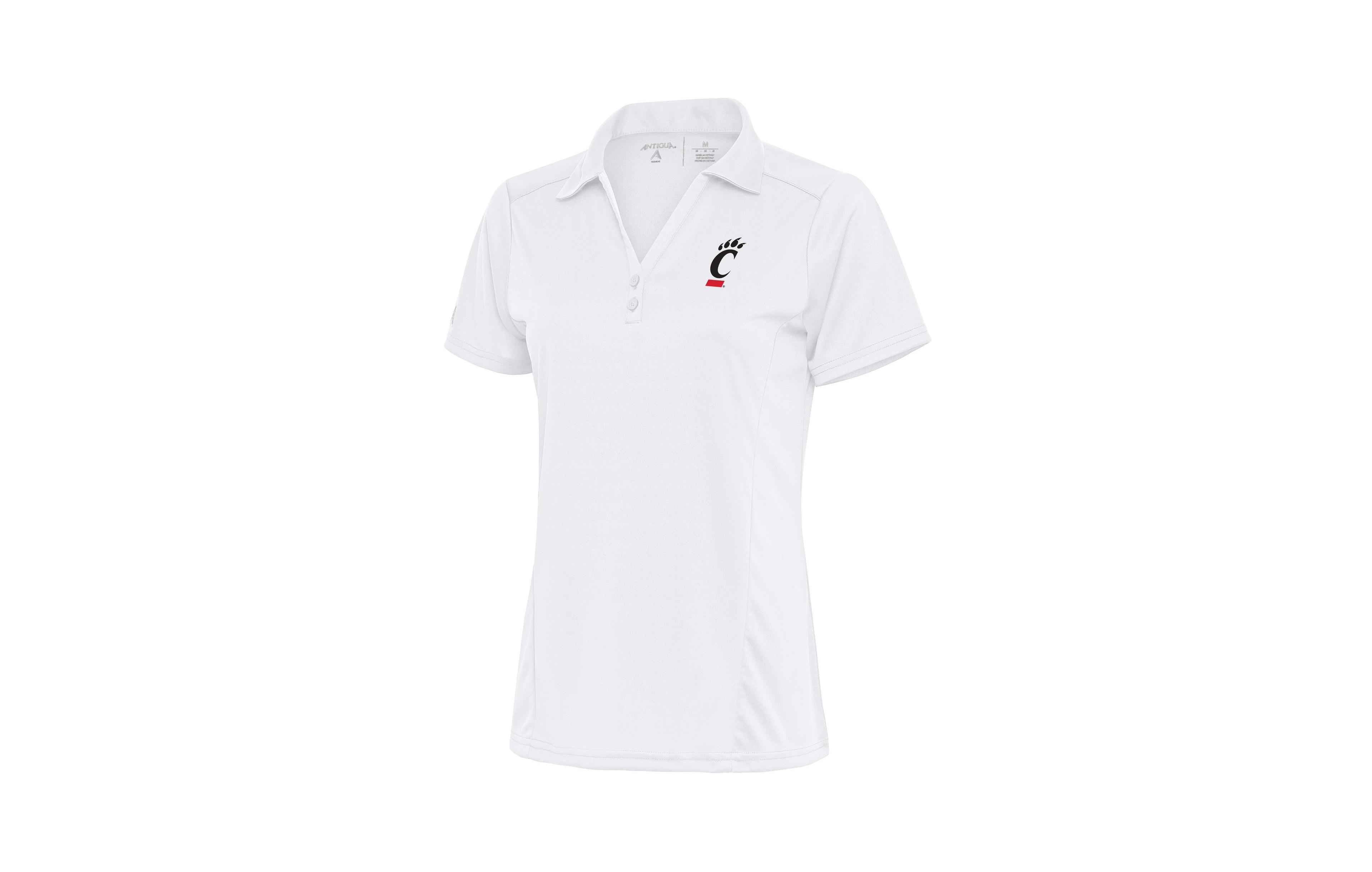 Antigua Women's White Cincinnati Bearcats Tribute Polo Shirt