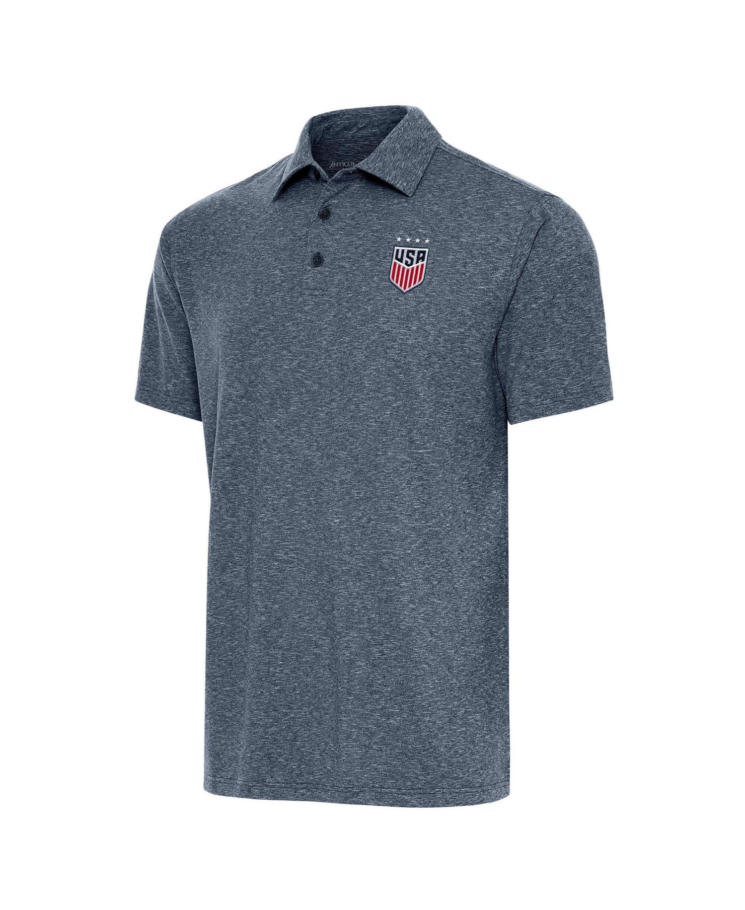 Men's Heather Navy USWNT Par 3 Polo Shirt