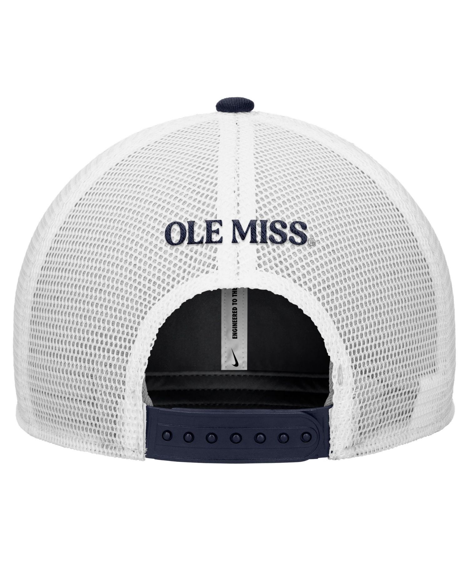 Men's Navy Ole Miss Rebels Rise Trucker Dri-FIT Adjustable Hat
