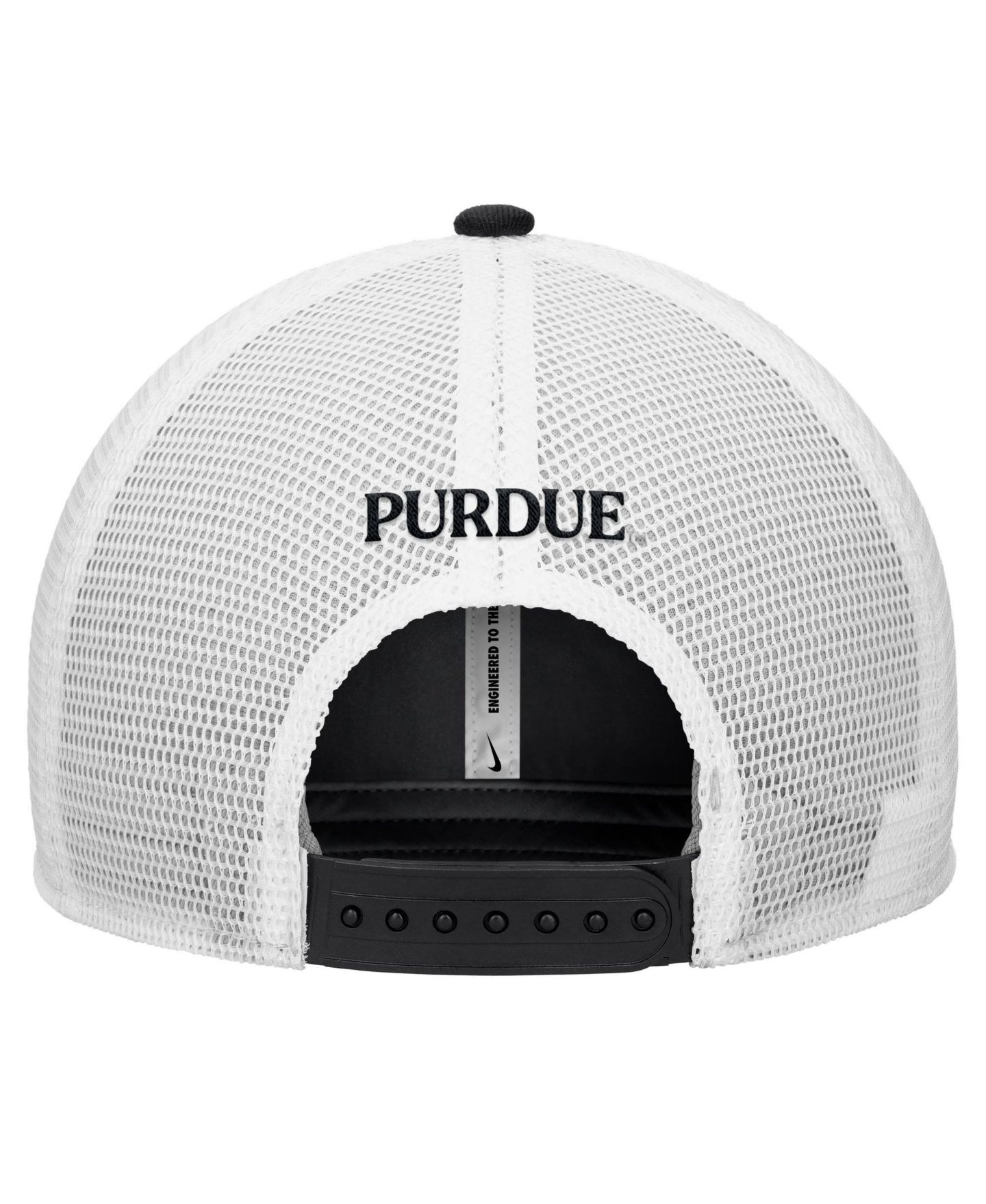 Мужская кепка Nike Black Purdue Boilermakers Rise Trucker Dri-FIT Adjustable Hat — фото 3