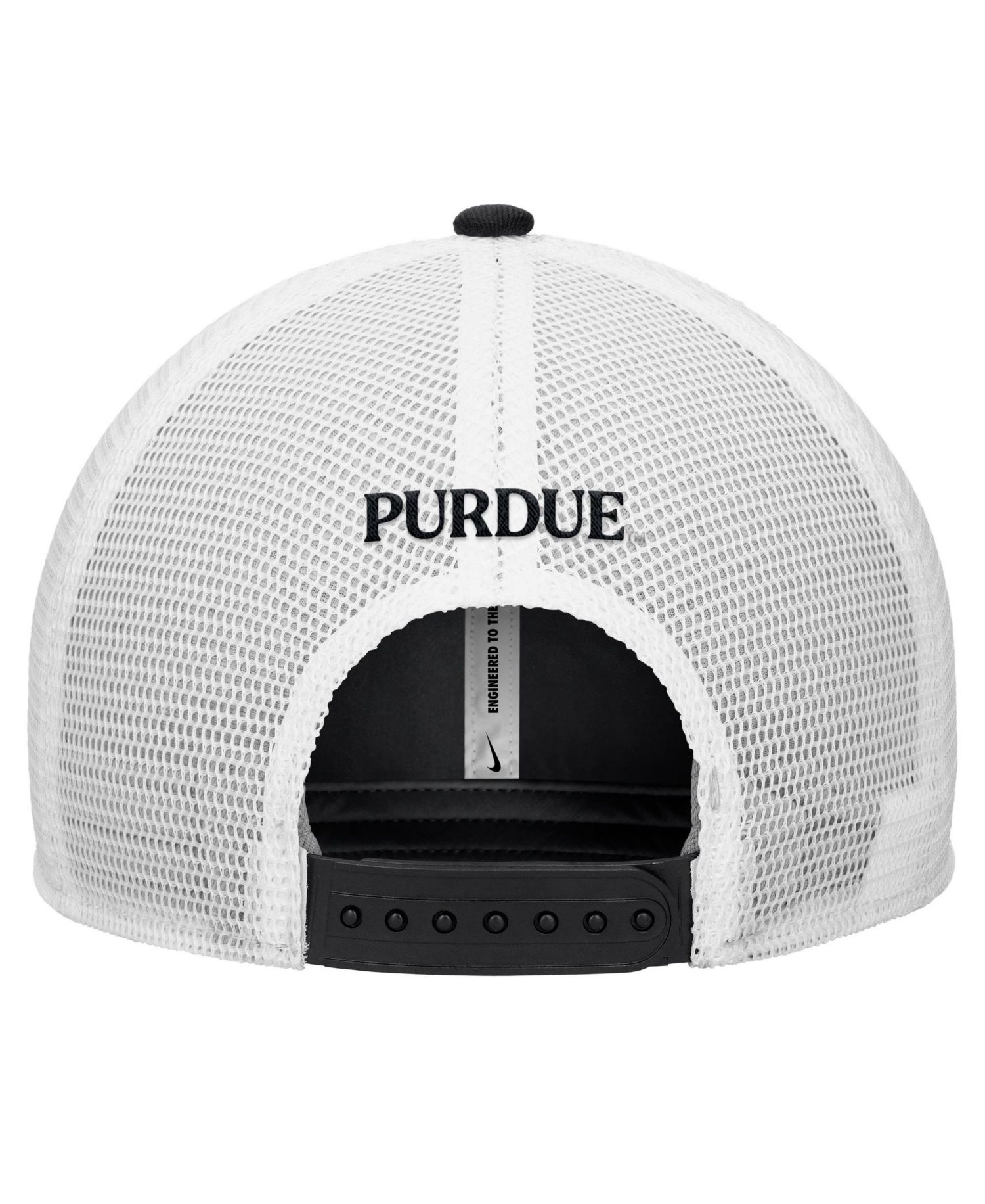 Men's Black Purdue Boilermakers Rise Trucker Dri-FIT Adjustable Hat