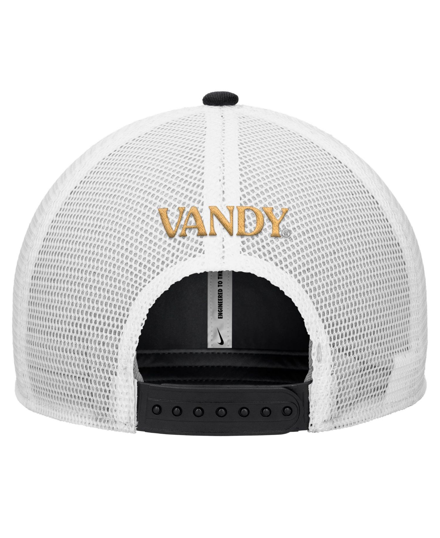 Men's Black Vanderbilt Commodores Rise Trucker Dri-FIT Adjustable Hat